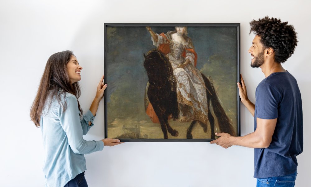 with Unspecified Unidentified painter Description 18th-century portrait painting of women