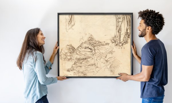 after Martin Schongauer Master of the Drapery Studies