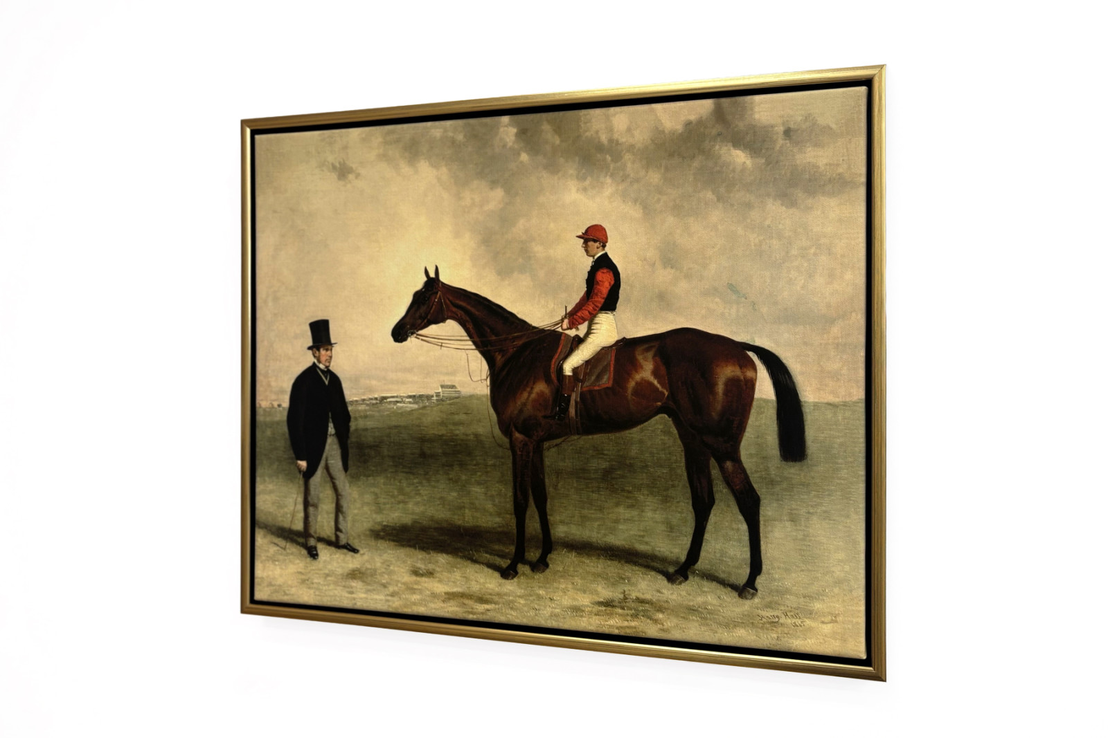 グラディエーター、ハリーグリムショーと彼の飼い主、フレデリックデラグランジュ伯爵、1865年 - Harry Hall