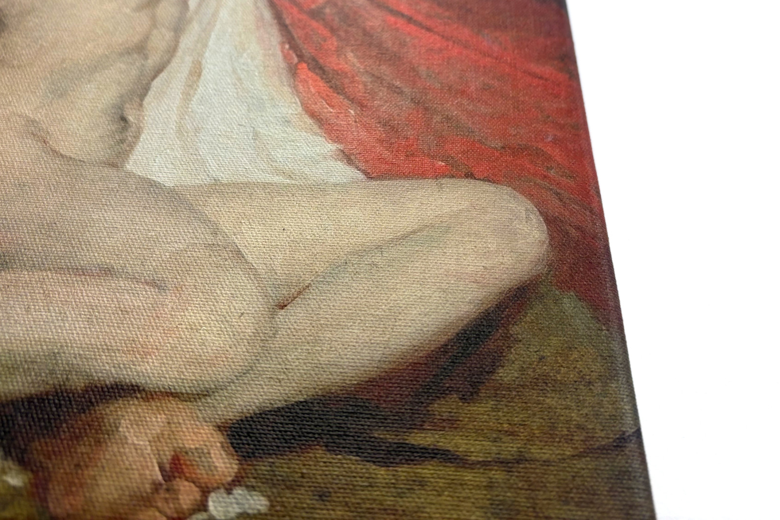 両腕を伸ばし上げた男性裸体 - William Etty