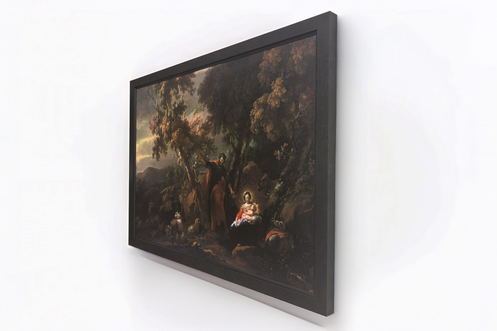 エジプトへの逃避、17世紀。 - Nicolaes Pietersz. Berchem