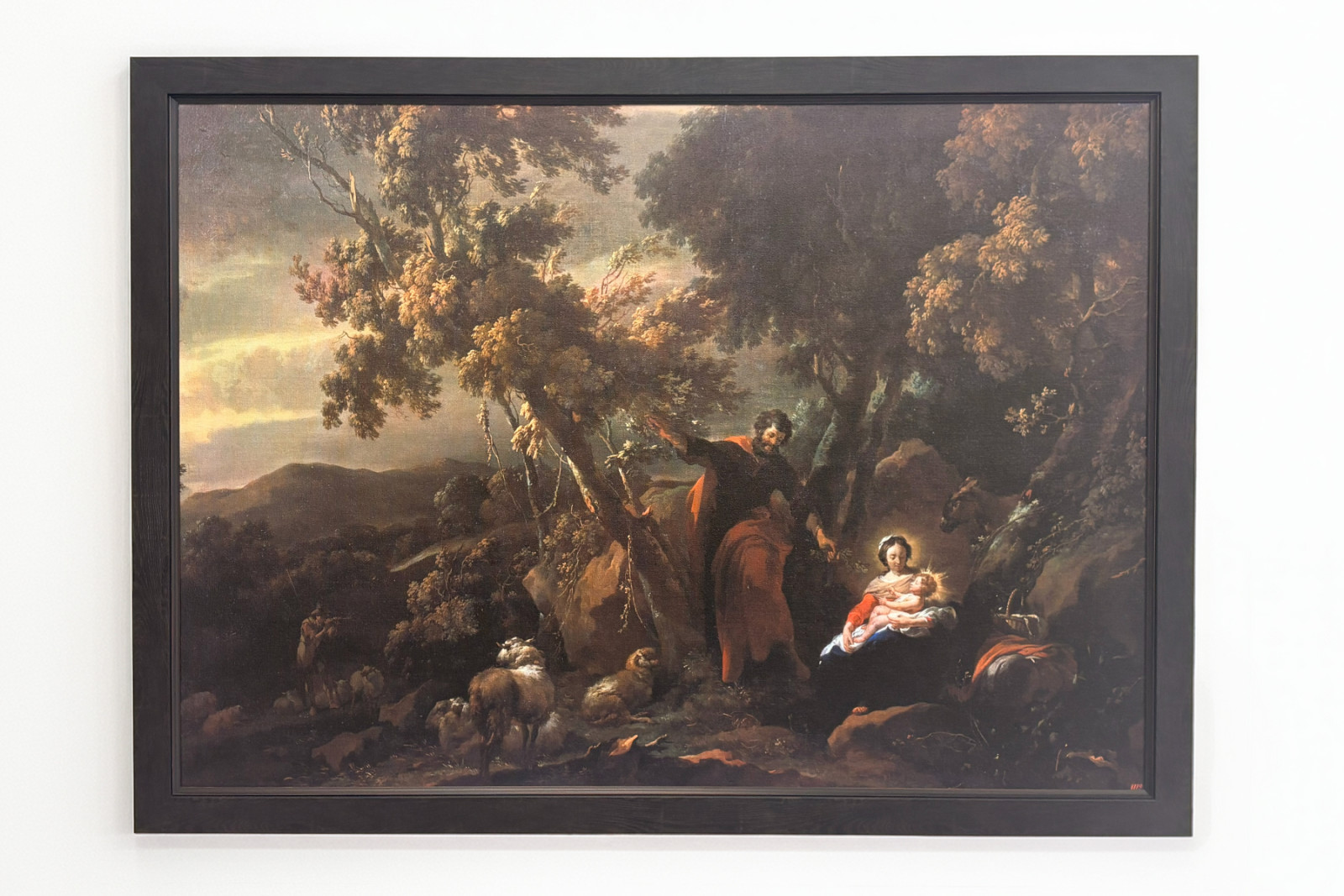 エジプトへの逃避、17世紀。 - Nicolaes Pietersz. Berchem