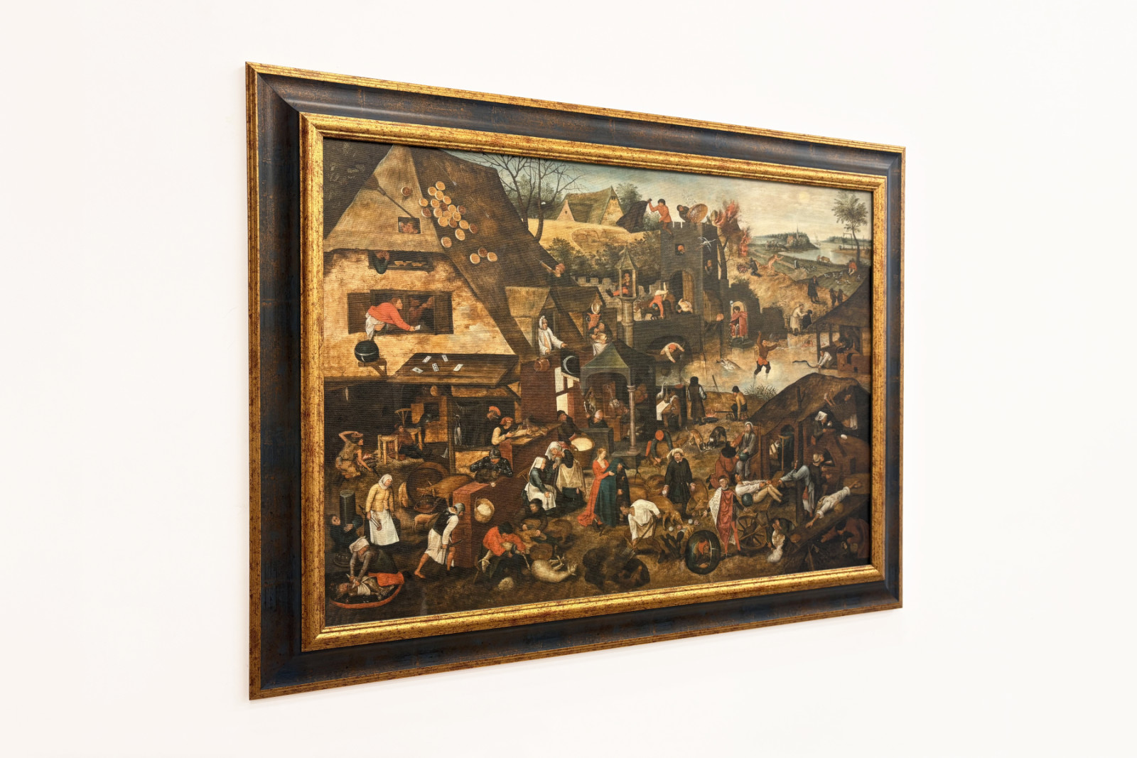 箴言（オイル） - Pieter the Younger Brueghel