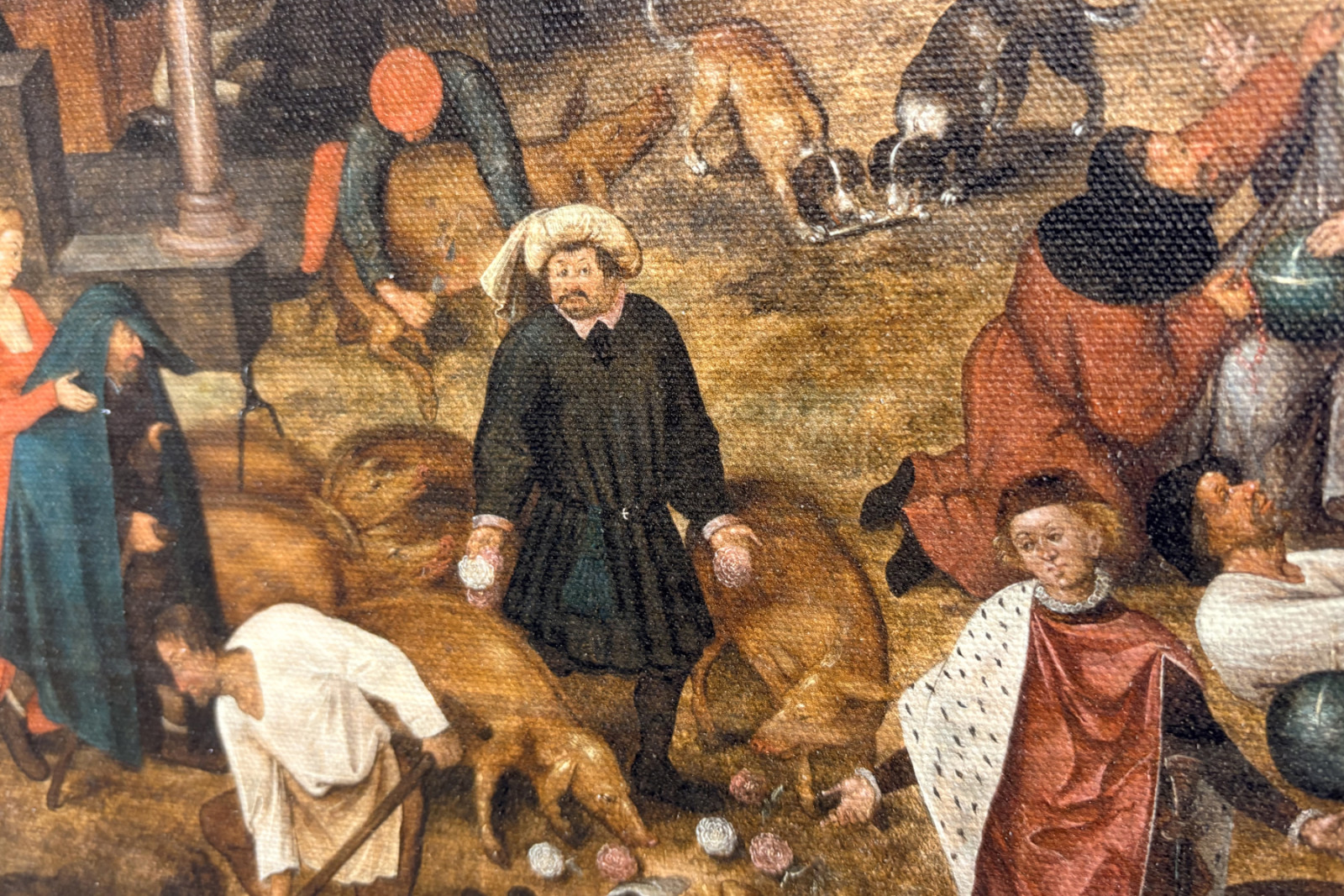 箴言（オイル） - Pieter the Younger Brueghel