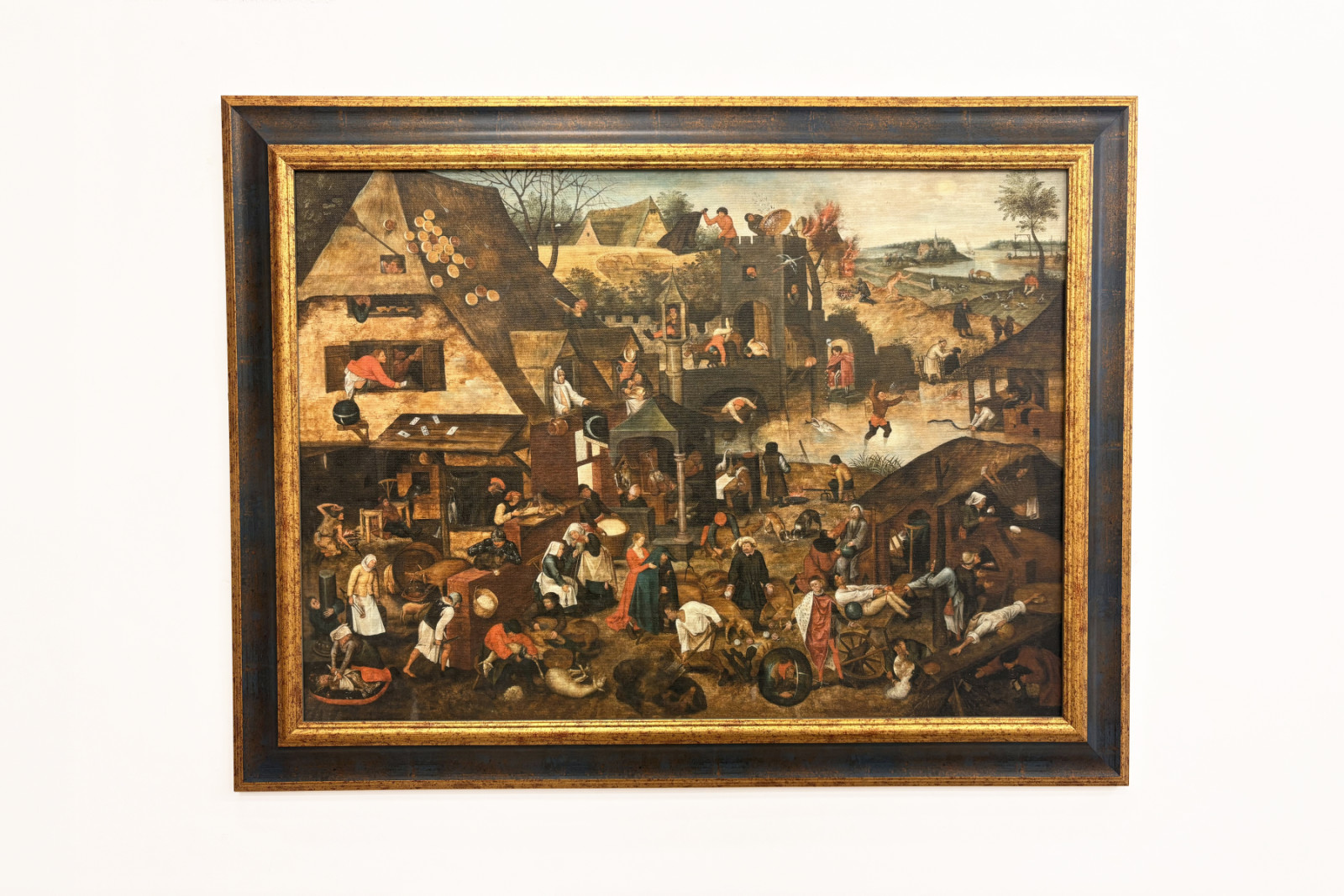 箴言（オイル） - Pieter the Younger Brueghel