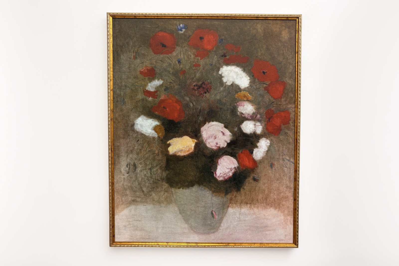 ポピーの花束 オディロン・レドン（1840-1916）の絵画。 - Odilon Redon