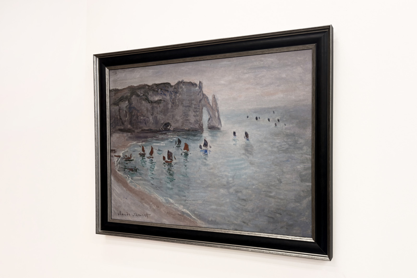エトルタ、ポルトダヴァル：港を出る漁船 - Claude Monet