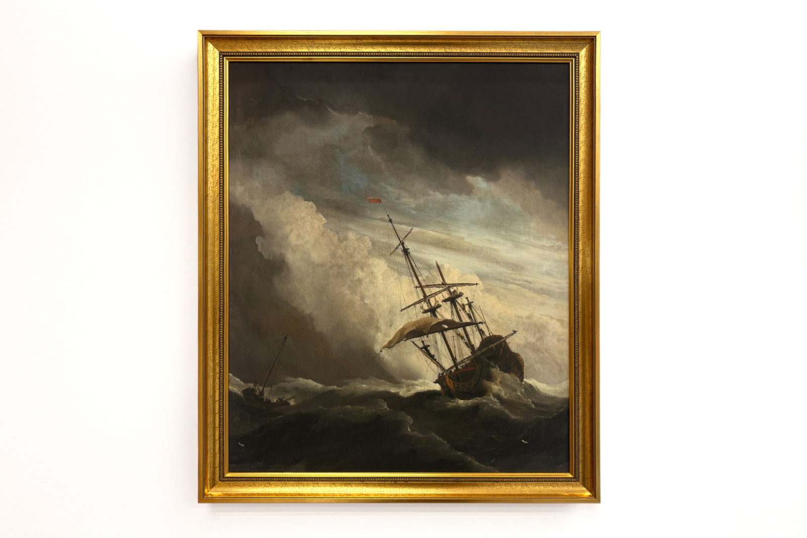 突風に遭う外洋の船、通称「突風」 - Willem van de Velde (II)