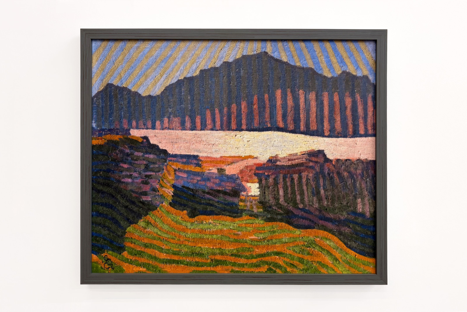 カポラーゴの眺め、c。 1907年。 - Giovanni Giacometti