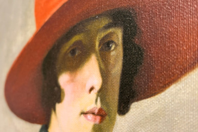 赤い帽子の女 - William Strang