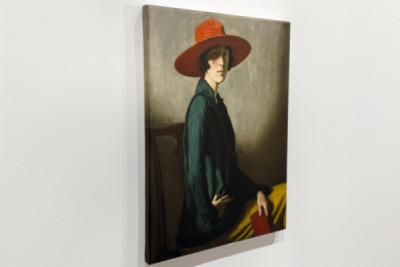 赤い帽子の女 - William Strang