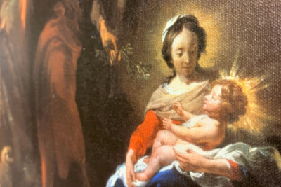 エジプトへの逃避、17世紀。 - Nicolaes Pietersz. Berchem