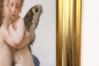 子供としてのキューピッドとプシュケ、ファーストキス、1890年。