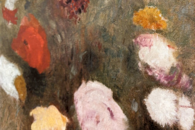 ポピーの花束 オディロン・レドン（1840-1916）の絵画。 - Odilon Redon