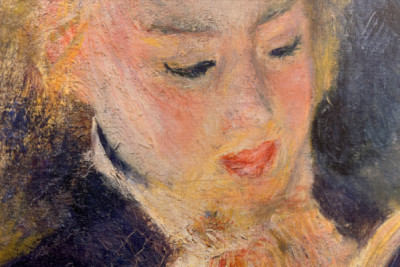 読書する少女、1874年