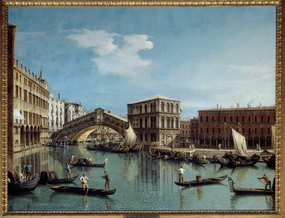 Le pont du Rialto a Venice Antonio Canal Dit Il Canaletto