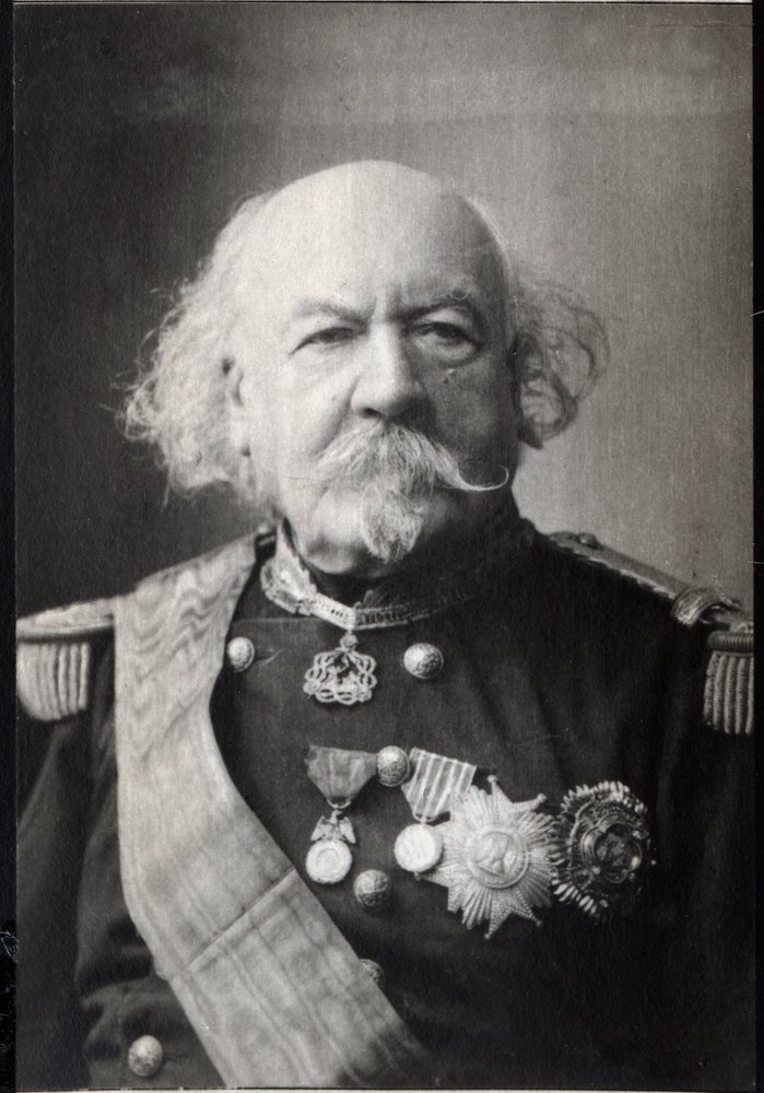 フランスの元帥であるフランソワ・マルセラン・特定のデ・カンロベール（1809-1895）の肖像。 作： フランスの写真家