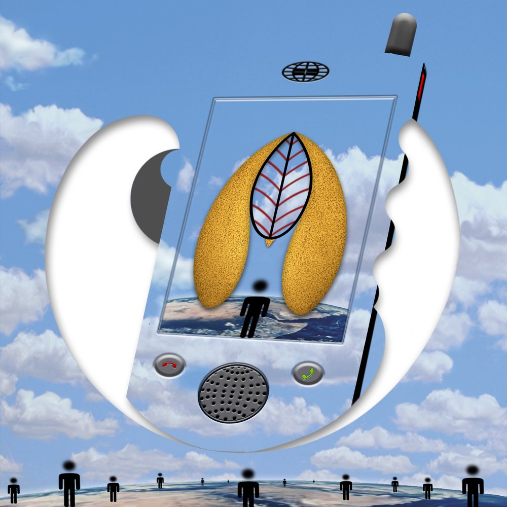 "...seit ein Gespräch wir sind..." (aus der Serie Skyphone) 作： 