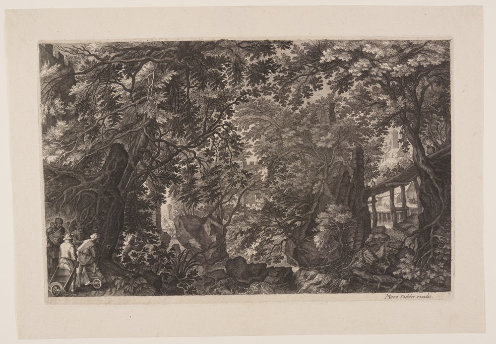 第8場ボヘミア八景より「木の橋のある森 作： アイギディウスサデラーII