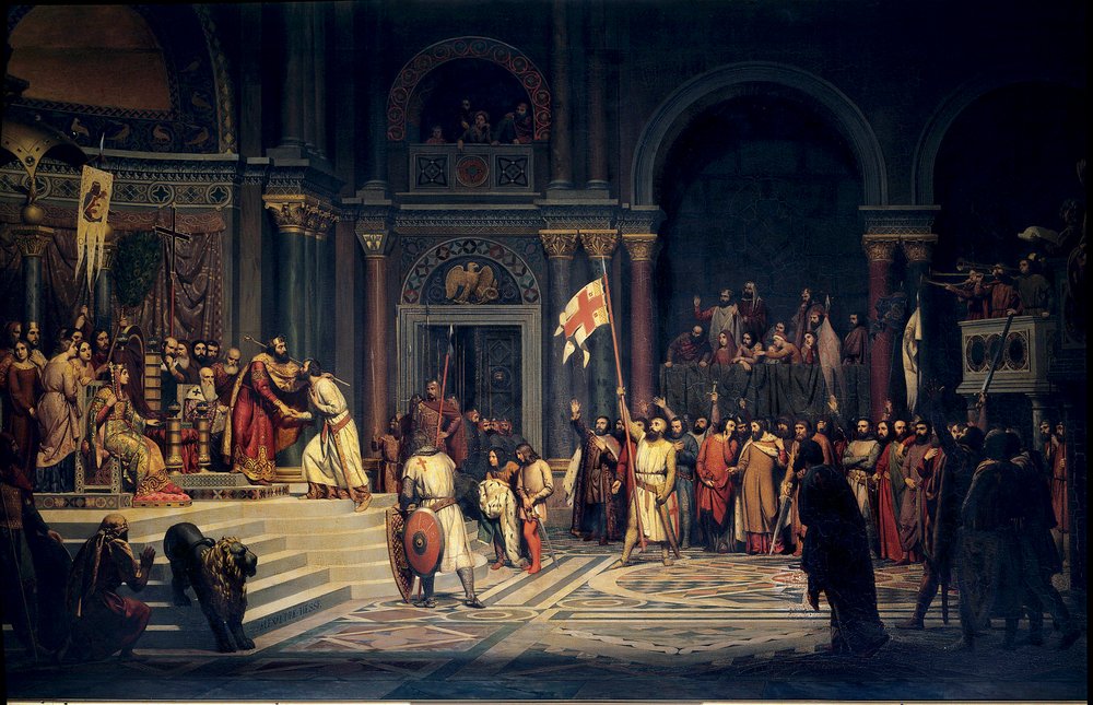 第一回十字軍「ブイヨンのゴデフロイ（10611100）、下ロレーヌ公、ビザンチン皇帝アレクシス・コムネンの代理人として