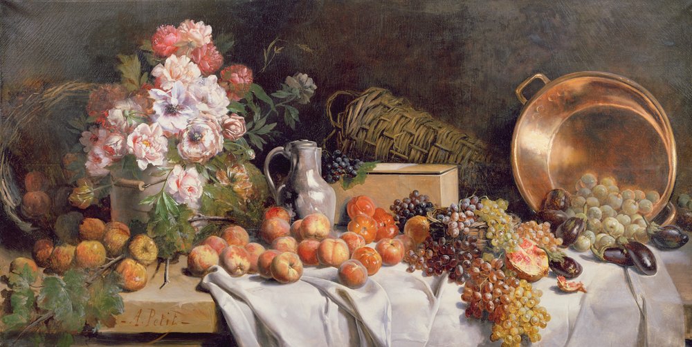 Alfred Petit - Still life with 