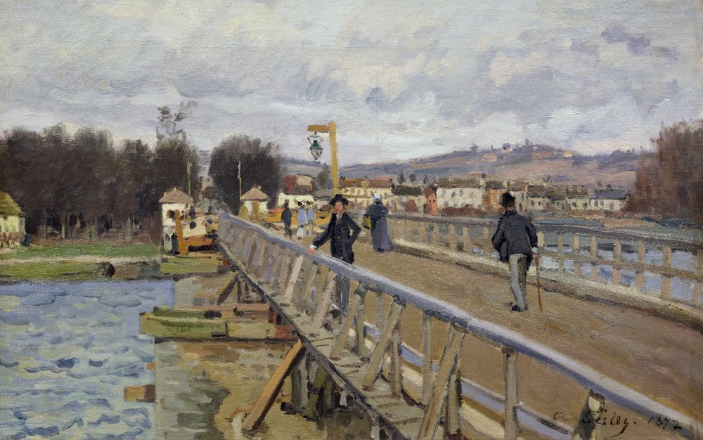Alfred Sisley - Footbridge at  