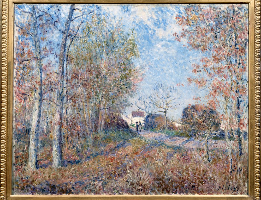 サブロンのある森の一角、あるいは森のオリーへの道（フォンテーヌ