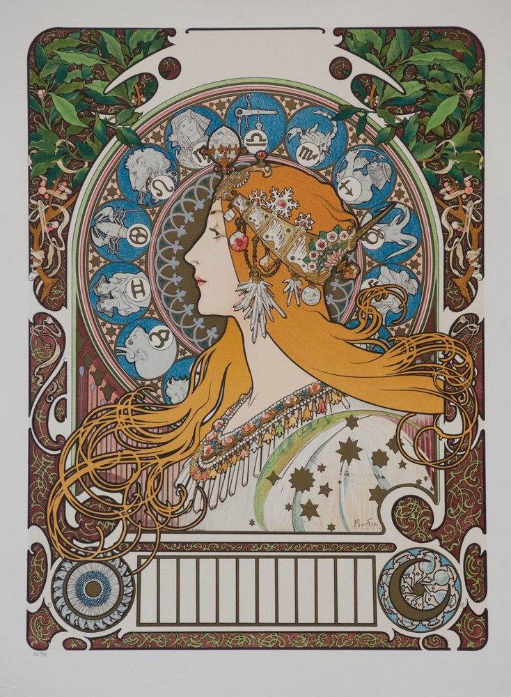 黄道十二宮、1896年 | アートプリント