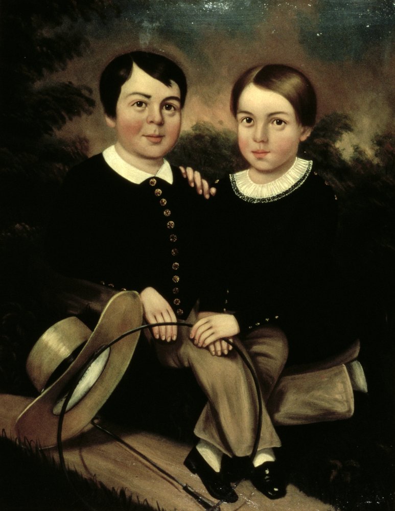 2人の子供の肖像画 | アメリカの学校