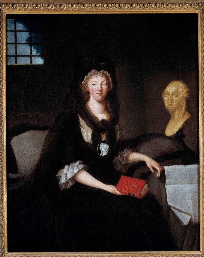 マリー・アントワネット (1755-1793) がテンプル刑務所で大きな喪に服