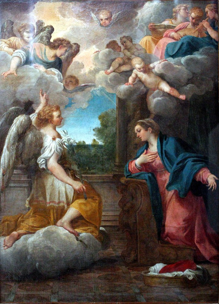 受胎告知 作： Annibale Carracci