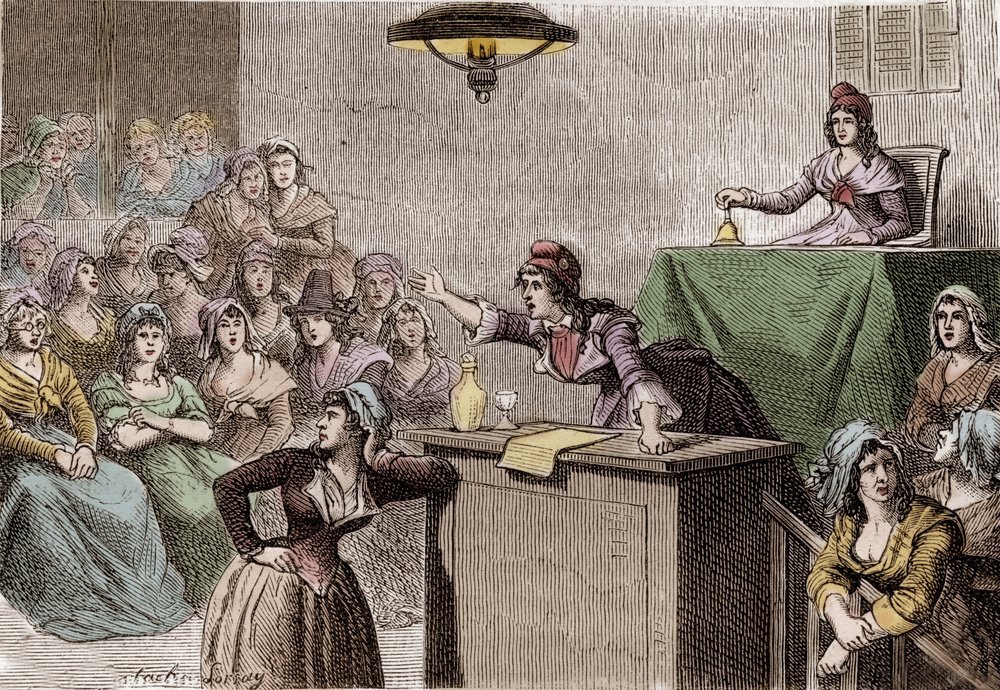 フランス革命1789年～1799年、政治家婦人会