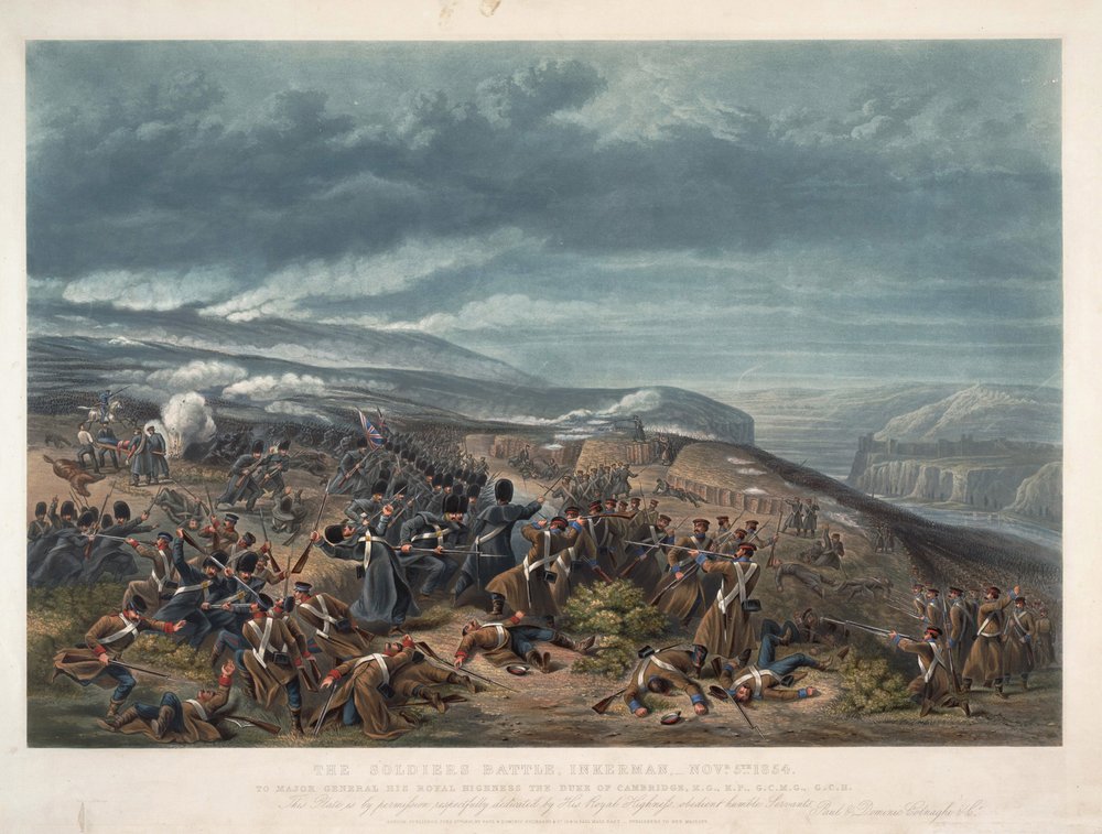 クリミア戦争中の1854年11月5日、インカーマン近郊でロシア軍と英仏