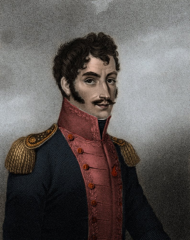 ベネズエラの政治家・軍人のシモン・ボリバル（1783-1830）の