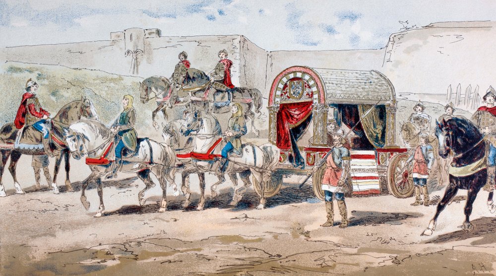 1886年の9世紀の馬車馬車