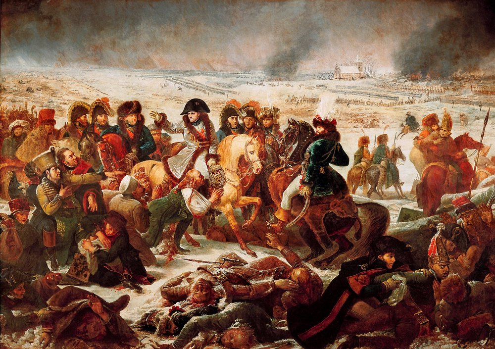 1807年9月2日、エイヤウの戦場でのナポレオン1世。1808年（油彩