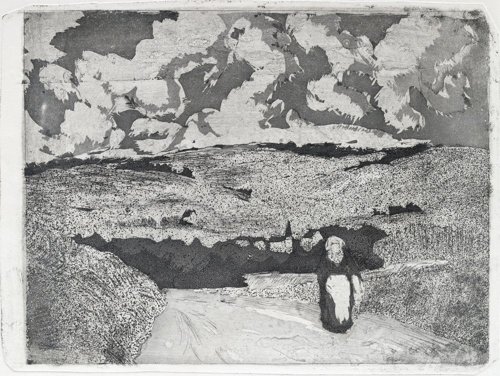 カミーユピサロ　鳥の女　La femme aux paules 絵画 カミーユピサロ 鳥の女 La femme aux paules 絵画