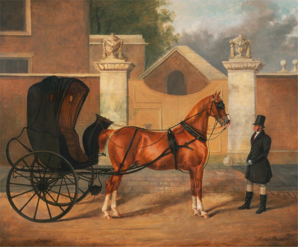 カポディモンテ　CAPODIMONTE 、馬車を引く紳士とプリンセス Charles_Hancock_-