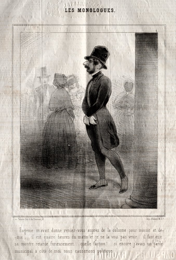 Les Monologues: Eugénie hatte mir ein Rendezvous an der Säule für ...