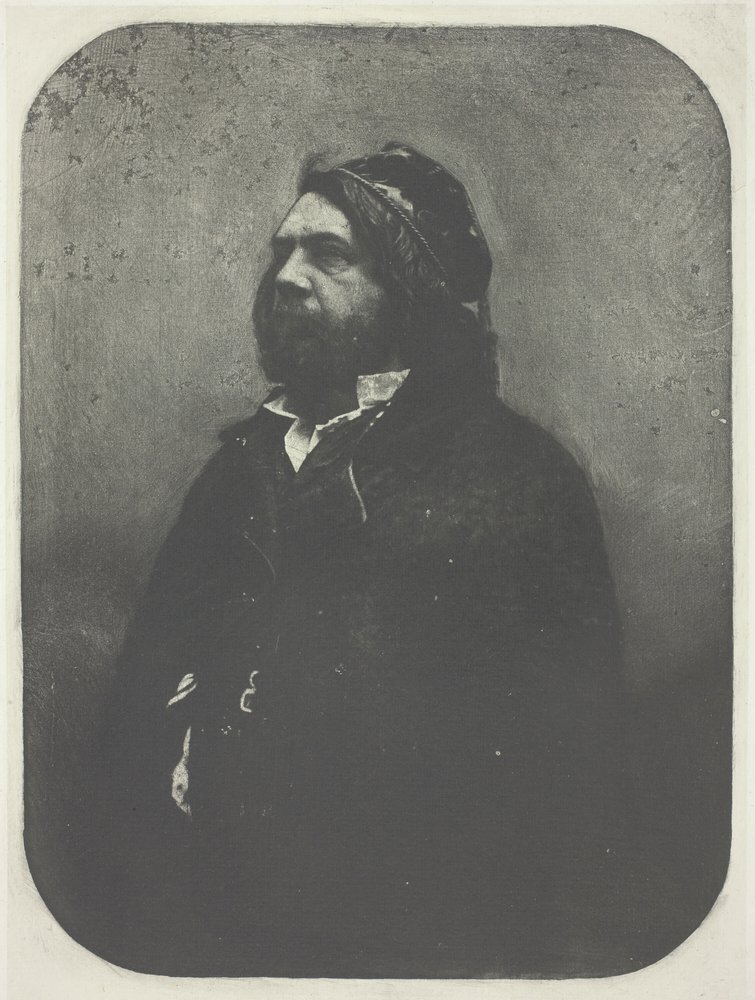 Nadar 後の Theophile Gautier の肖像、c。 1857 年、1982 年に印刷。 作： チャールズ・ネグレ