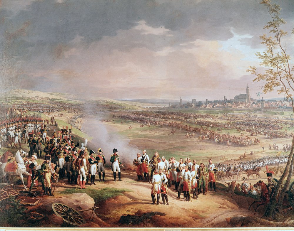 ナポレオン戦争中の1805年10月20日、フランス軍へのウルムの降伏（詳細画