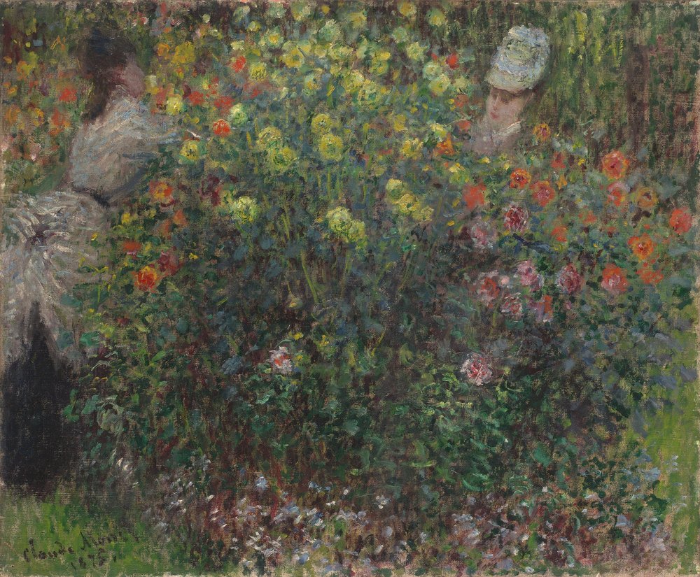 花の女性、1875 | クロード・モネ