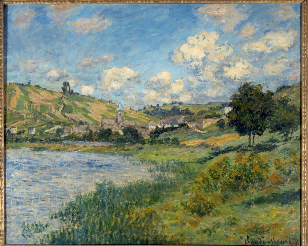 風景。ヴェトゥイユクロード・モネ（1840-1926）の絵画