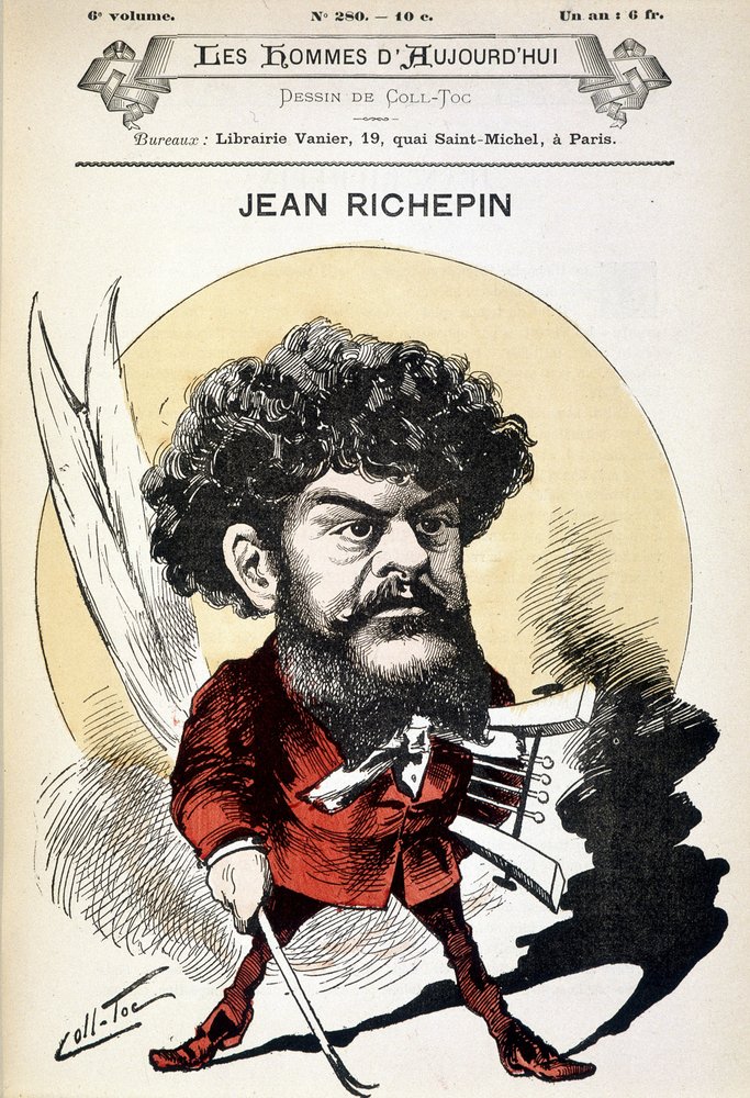 フランスの作家、ジャン・リシュパン（1849-1926）の漫画。