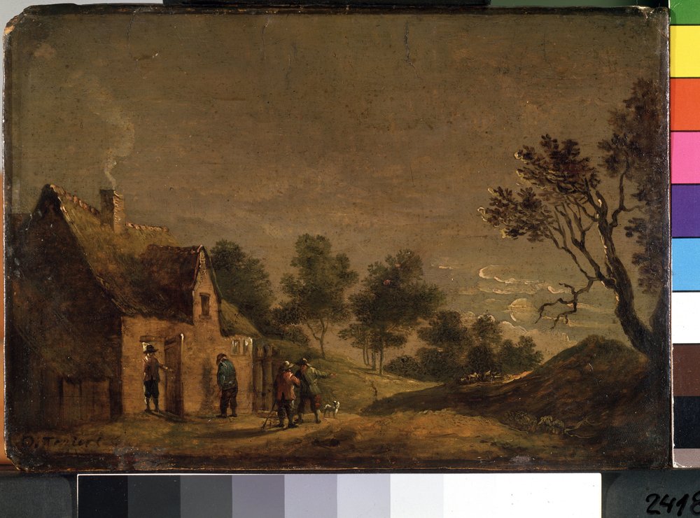 夜の居酒屋（夜の居酒屋）。 David Teniers the Young（1610-1690）による絵画。 木に油彩 作： デビッドテニアーズザヤンガー