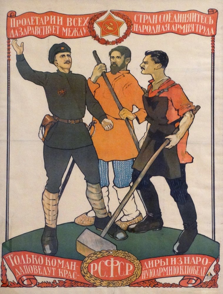 伝単 プロパガンダ propaganda 1920年代のソビエトプロパガンダポスター、武器を使用して敵を