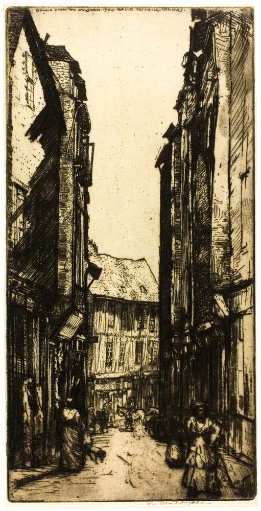 Rue des Halles, Vannes, ブルターニュ 作： ドナルド・ショー・マクラフラン