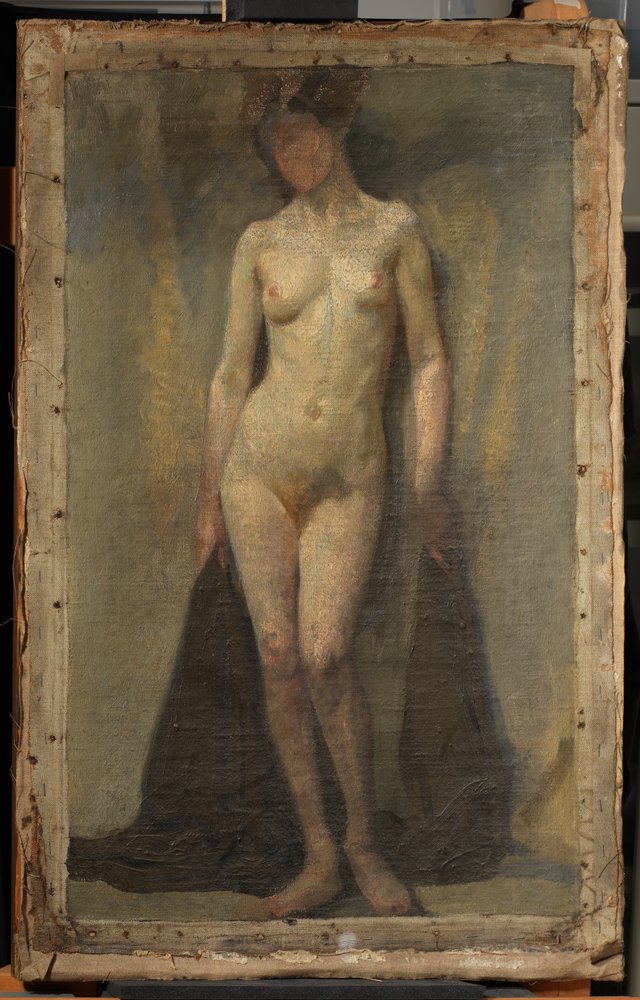 立っている女性のヌード」 1910年頃（油彩・キャンバス