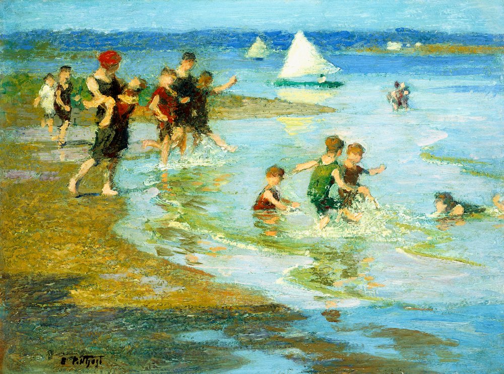 子供の絵画(プリント)　ヴィンテージ Edward_Henry_Potthast_-