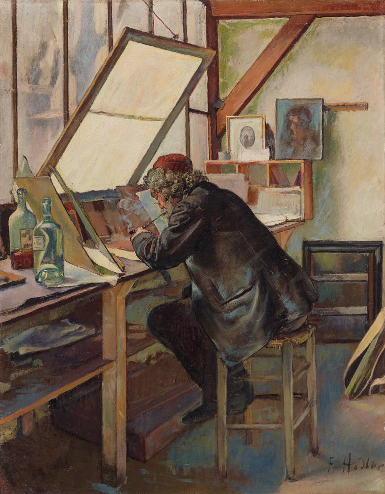 絵画　家 Ferdinand_Hodler_-